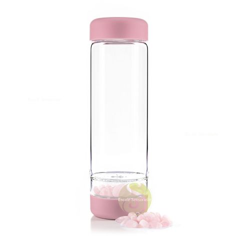 Inu! quartz rose Vitajuwel bouteille énergisante fleur de vie