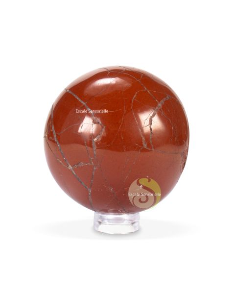 Sphère jaspe rouge Ø 50 mm pierre naturelle minéraux 