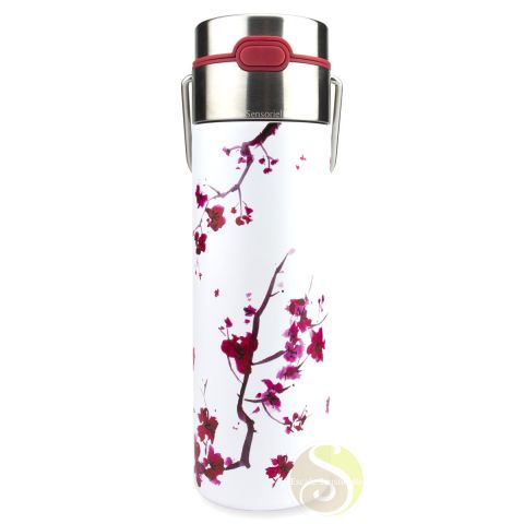 LEEZA by Eigenart cherry blossom bouteille isotherme filtre amovible inoxydable