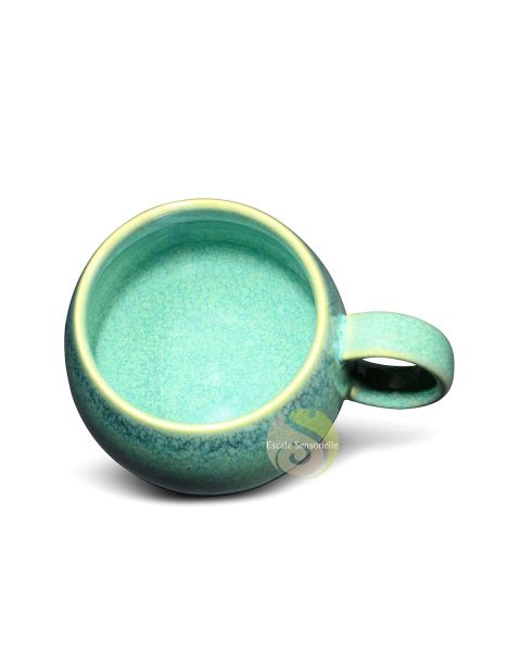 Mug céramique jianzhan turquoise 500 ml