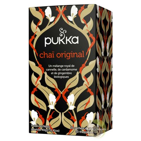 Original chaï thé noir ayurvédique bio Pukka Herbs 