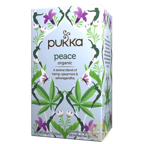 Peace Bio Pukka herbs infusion mélange chanvre, menthe verte