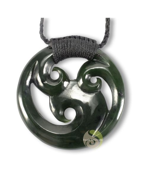 Koru triple Maori bijoux pendentif polynésien culture symbole