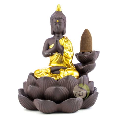 Support pour encens à refoulement Bouddha