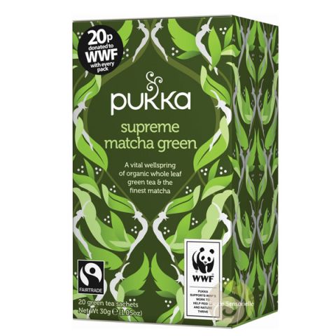 Pukka herbs supreme matcha green thé vert Bio