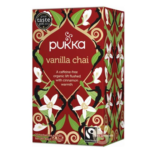Tisane ayurvédique Bio Pukka vanille chai aux épices douces