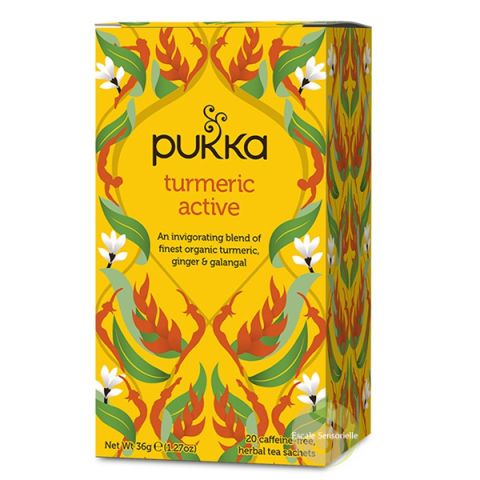 Curcuma tonique Pukka herbs infusion bio booster ayurvédique