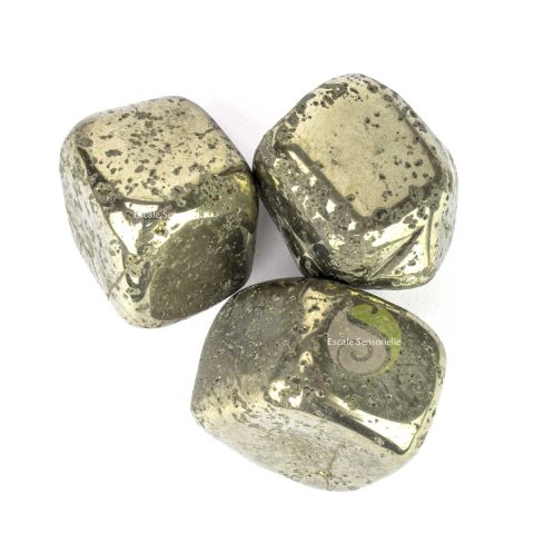 Pyrite l'or des fous pierre minérale naturelle roulée