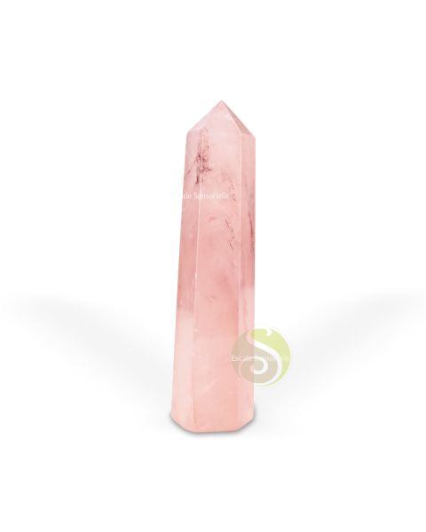 Grande pointe massage réflexologie quartz rose 20 cm acupuncture