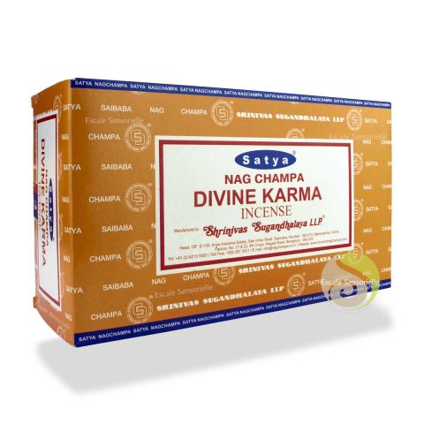 Divine karma Satya encens naturel indien parfum de bois de santal et de copal
