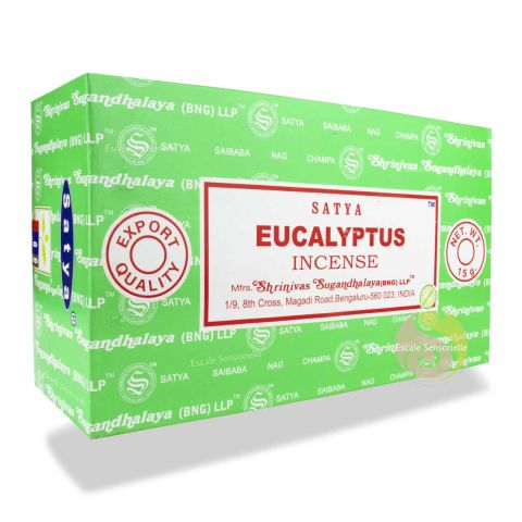 Eucalyptus Satya encens indien purifie et assainit les intérieurs de maison