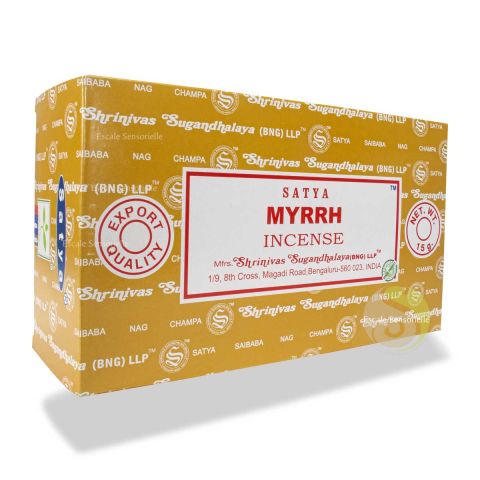Myrrh Satya encens indien de Bengalore favorise la concentration