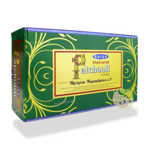 Natural patchouli Satya encens naturel indien apporterait bonheur 12 x 15g