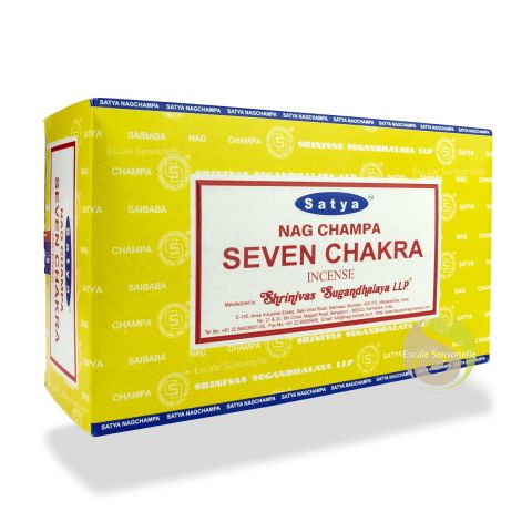Seven chakra Satya encens naturel indien parfum résines sang de dragon