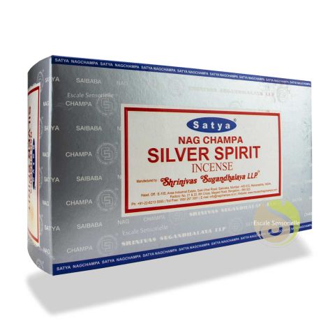 Silver spirit Satya encens naturel indien parfum bois, racine, épices et résines