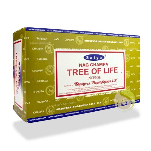 Tree of life Satya encens naturel indien parfum bois de santal et résine