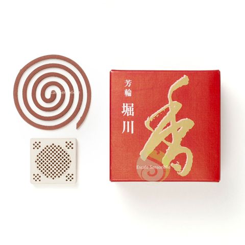 Horikawa encens japonais spirale horin River path Shoyeido parfum cannelle frankincense