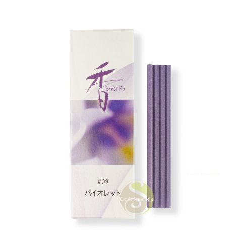 Violette encens en bâtonnet Japonais pressé Shoyeido Xiang Do