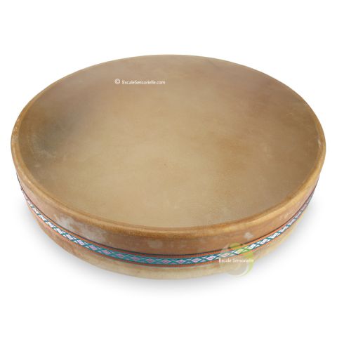 Tambour océan diamètre 40cm peaux naturelles instrument de musique