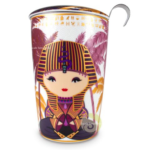 Egypt lilac mug double paroi filtre inoxydable Teaeve 