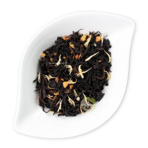 Tendre nougat thé noir gourmand aux amandes grillées et sarrasin grillé