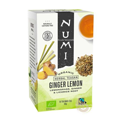 Citron gingembre thé vert sans théine Numi tea