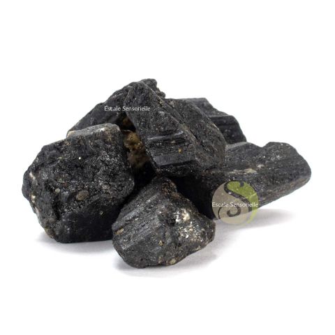 Tourmaline noire brute pierre d'apaisement naturelle collection lithothérapie