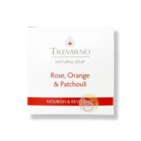 Savon rose orange patchouli nourrit revitalise la peau Trevano naturel