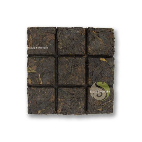 Tablette de thé sombre pu-erh Yunnan détachable en parts