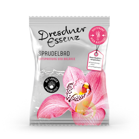 Galet de bain relaxation et équilibre parfum orchidée, magnolia bois d’ébène Dresdner Essenz