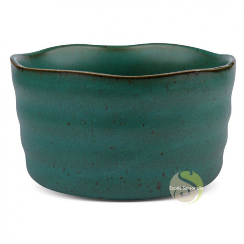 Bol à thé vert jade en céramique pour thé en poudre