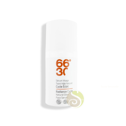 Sérum visage 66°30 teint halé naturel bio - Cycle éclat hydratant matifiant