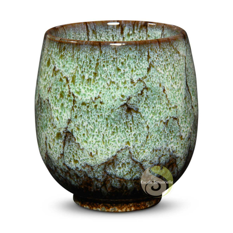 Tasse à thé blanche céramique brillant Jianzhang 125ml