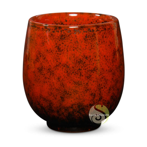 Tasse à thé rouge céramique brillant Jianzhang 125ml