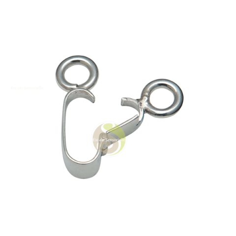 Porte donut yin yang support amovible pi chinois argent 925ème