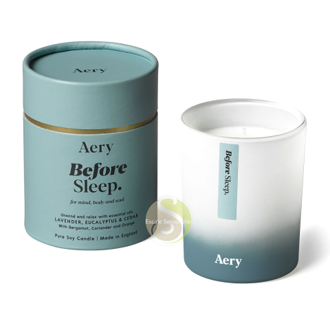Before Sleep bougie luxe Lavande, eucalyptus et cèdre Aery living