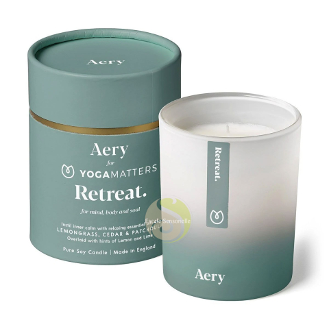 Retreat Bougie luxe cèdre, citronnelle et patchouli Aery 
Living