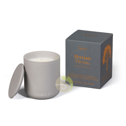 Persian Thyme bougie luxe Aery Living aux huiles essentielles naturelles
