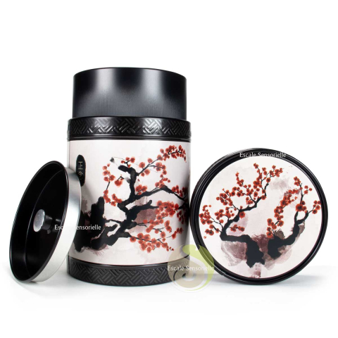 Boite double couvercle à thé akashi cherry