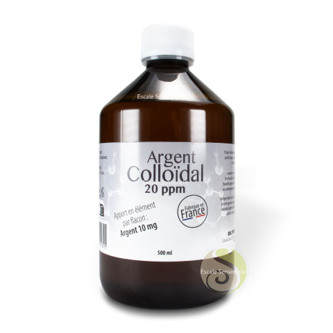 Argent colloïdal 20ppm 500ml Dr Theiss purifie et apaise la peau