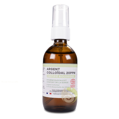 Hygiène buccale et confort de la gorge bio à l'argent colloïdal Dr Theiss