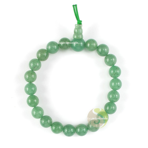 Bracelet mala aventurine verte tibétain bouddhiste