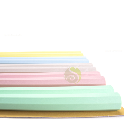 Baguettes japonaises hexagonales pastel