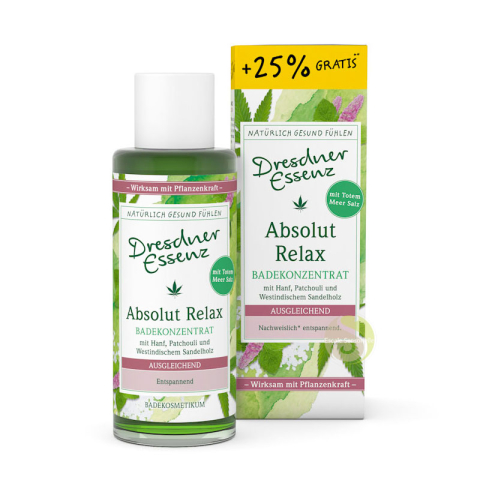 Concentré de Bain équilibrant huiles essentielles, de huile de chanvre Vegan Dresdner Essenz