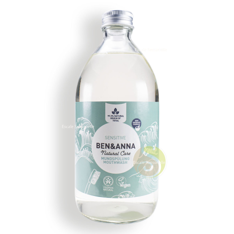 Bain de bouche sensitive Ben & Anna certifié Natrue vegan et cruelty free