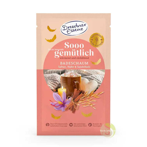 Bain moussant dose parfuméeapaisant zen Vegan Dresdner Essenz sooo cozy