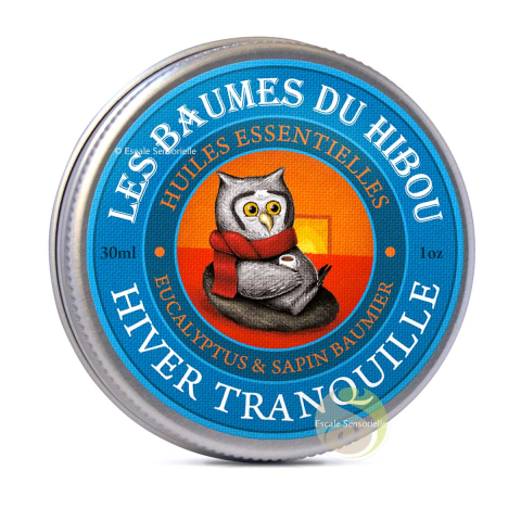 Baume hiver tranquille bio du hibou Baume du Hibou nez encombré allergies hiver tranquille refroidissement solution.