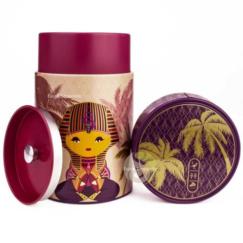 Boite double couvercle à thé little Egypt lilac