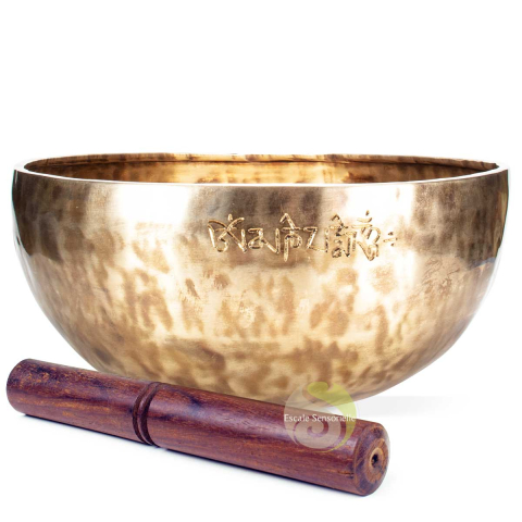 Bol tibétain chantant full moon tara verte - 2260g