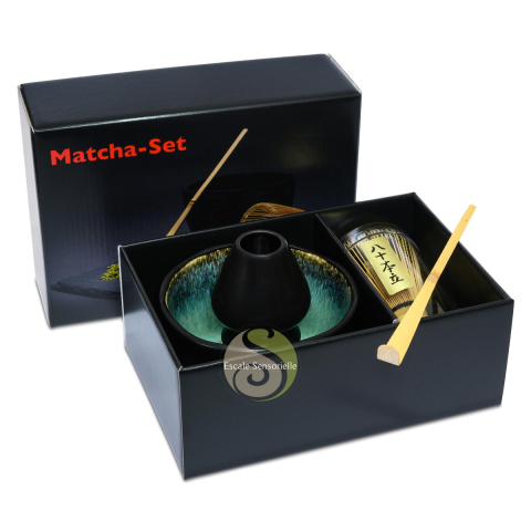 Coffret luxe à matcha black édition pour s'initier à la préparation du thé
